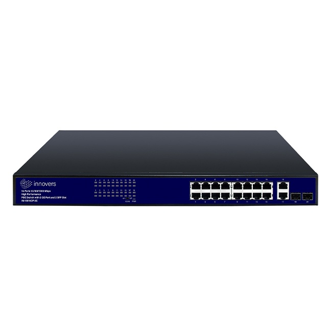 سوئیچ شبکه 16 پورت برند innovers مدل IN-10016GP-2C Rackmount switch 